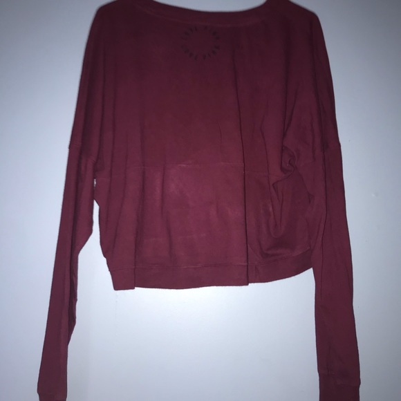 Victoria Secret Pink Crop Long Sleeve Medium - Picture 4 of 4